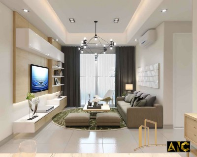 THI CÔNG NỘI THẤT PHÒNG KHÁCH