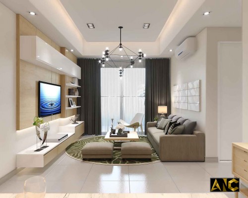 THI CÔNG NỘI THẤT PHÒNG KHÁCH